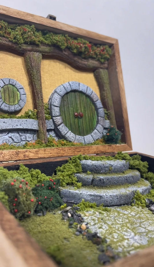 Taller casa hobbit en caja de madera SÁBADO 29 DE NOVIEMBRE