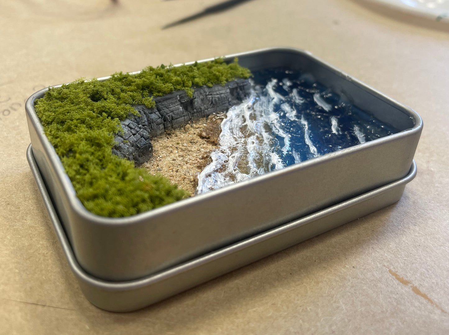 Taller de Acantilado/playa en Caja Metálica DOMINGO 14 SEPTIEMBRE