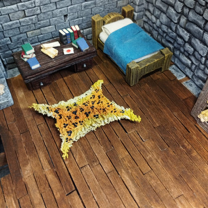 Taller de escenografía para juegos de mesa: cama, mesita y alfombra SÁBADO 13 DE JUNIO