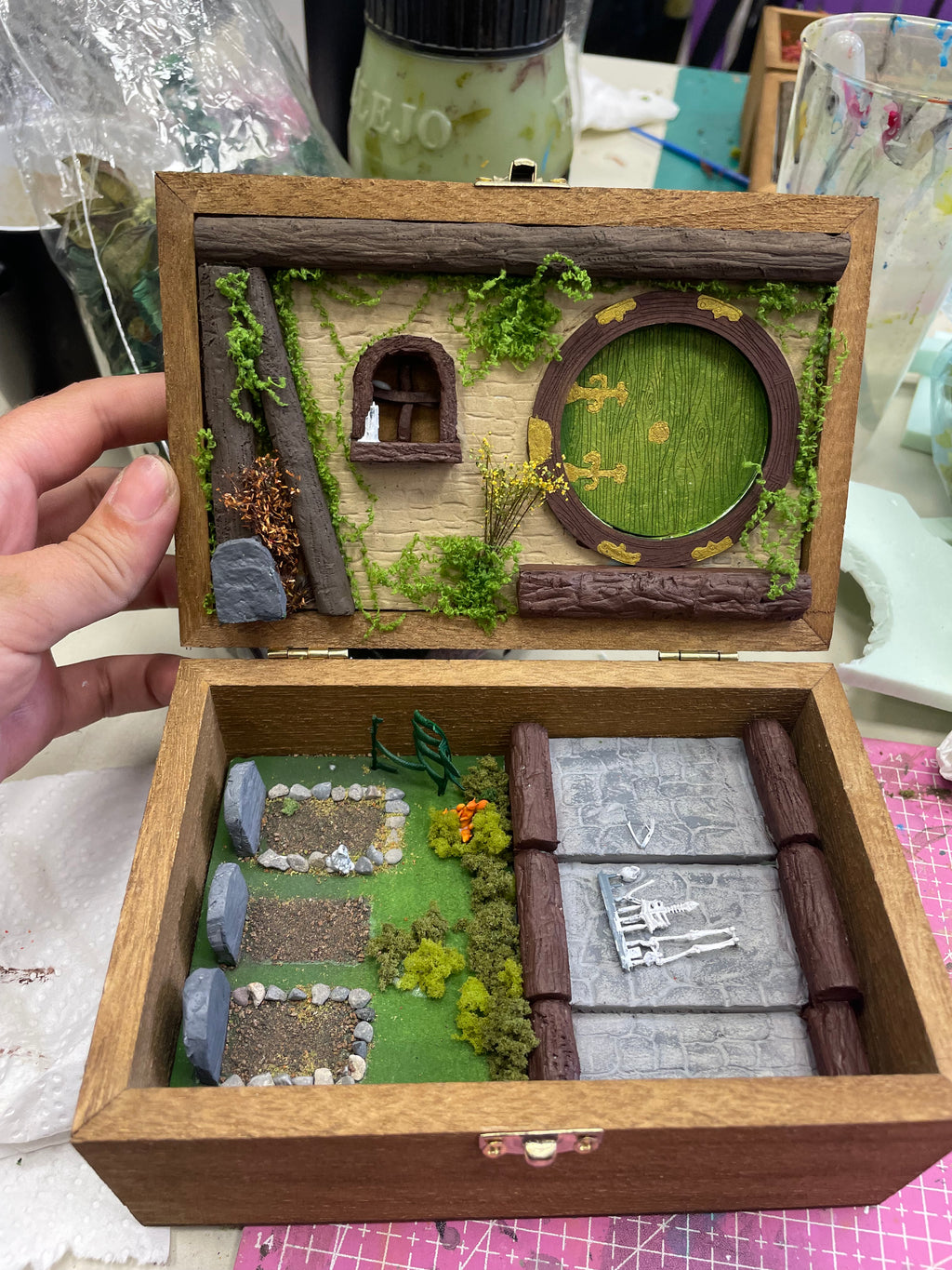 Taller casa hobbit en caja de madera SÁBADO 19 DICIEMBRE