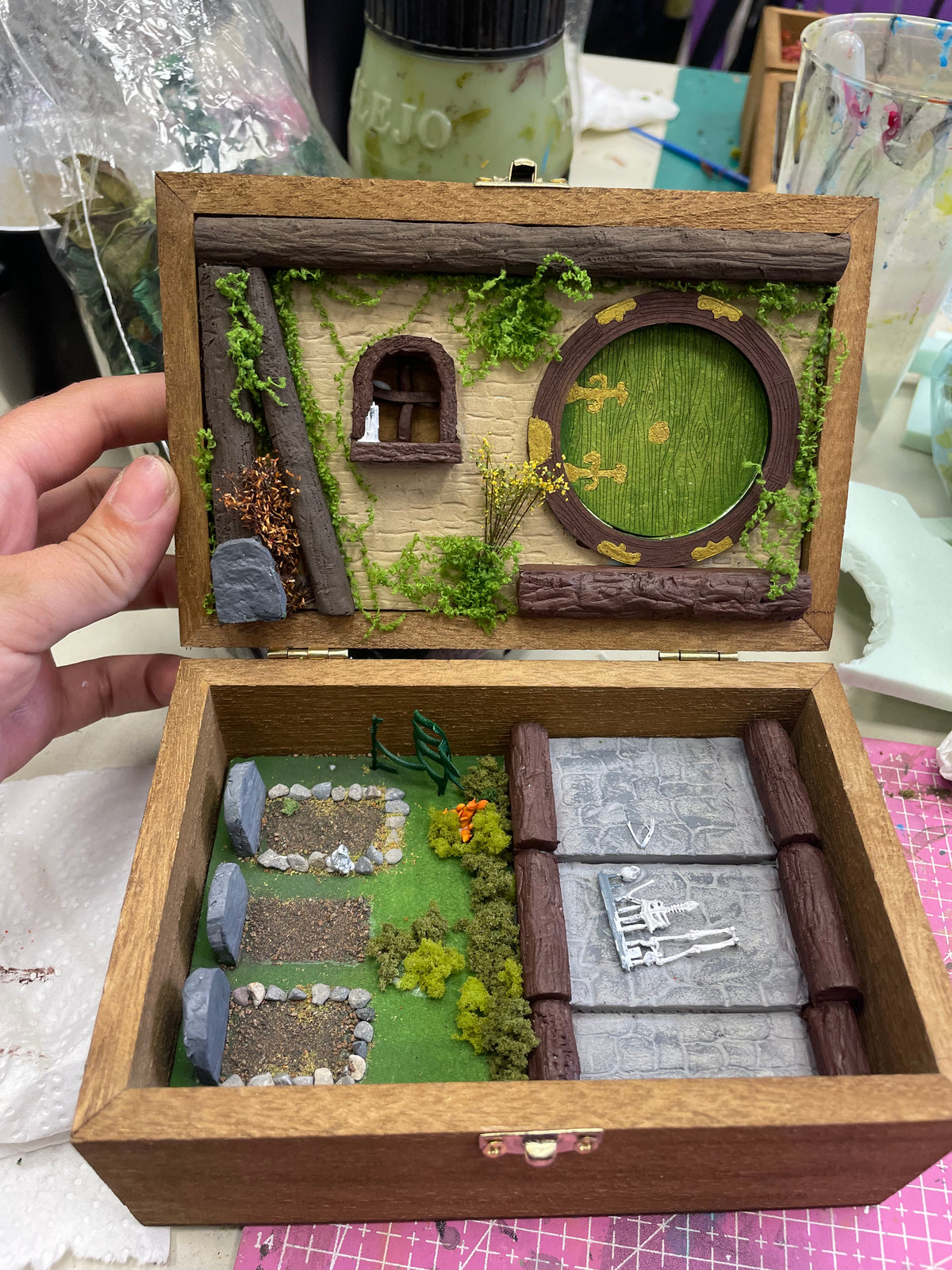Taller casa hobbit en caja de madera SÁBADO 19 DICIEMBRE