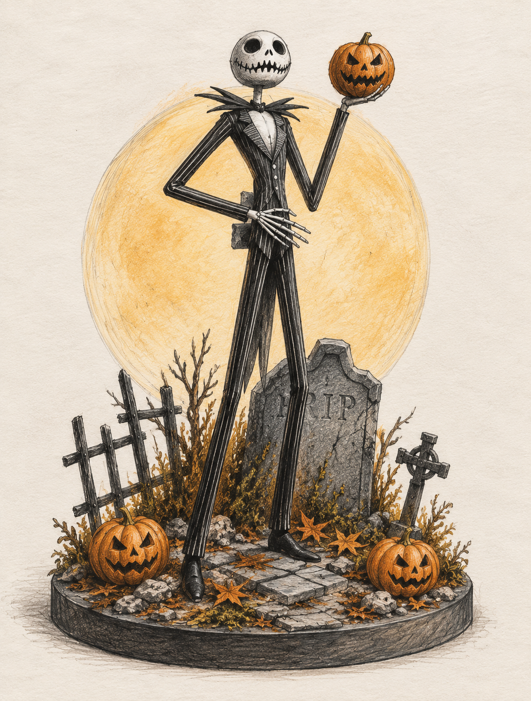 Diorama & pizza: Diorama de Jack Skellington SÁBADO 31 OCTUBRE