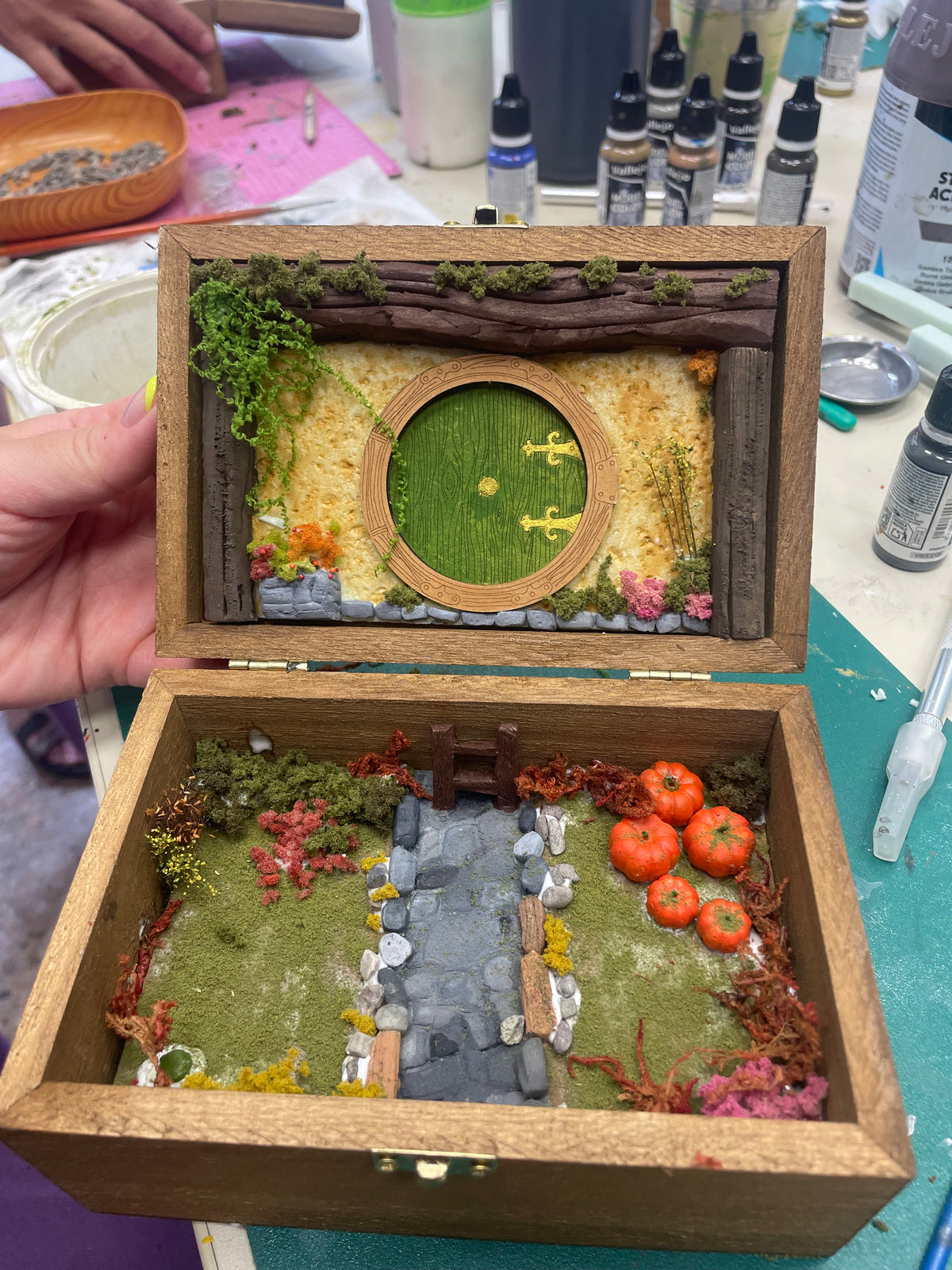 Taller casa hobbit en caja de madera SÁBADO 19 DICIEMBRE