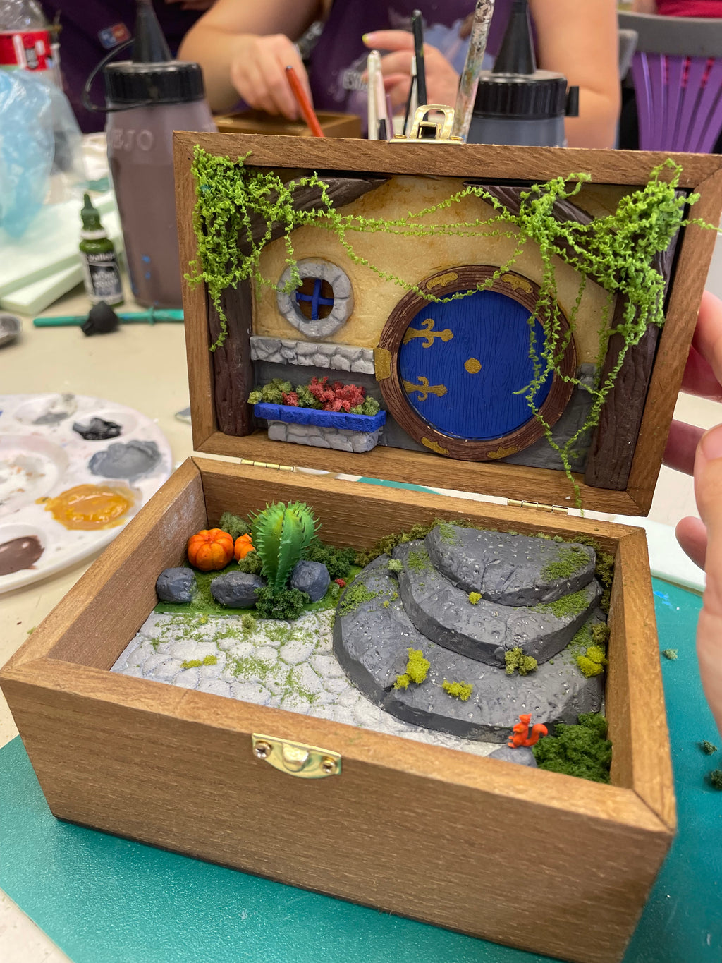 Taller casa hobbit en caja de madera SÁBADO 19 DICIEMBRE