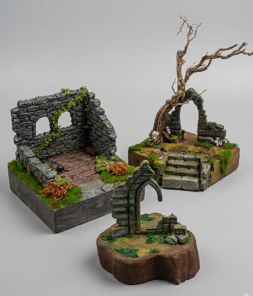 Taller diorama de ruinas cubiertas por naturaleza SÁBADO 5 SEPTIEMBRE