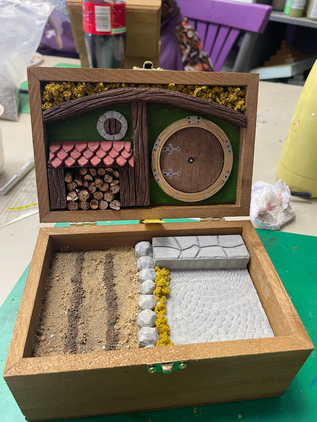 Taller casa hobbit en caja de madera SÁBADO 19 DICIEMBRE