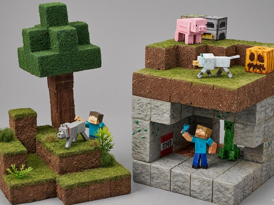 Taller diorama de Minecraft (adultos) SÁBADO 26 DE SEPTIEMBRE