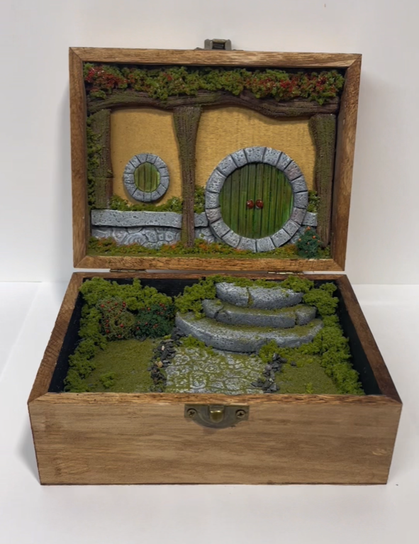 Taller casa hobbit en caja de madera SÁBADO 19 DICIEMBRE