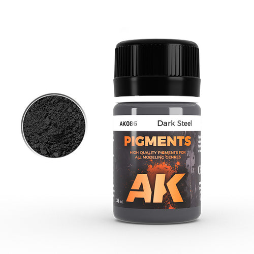 AK Interactive AK086 Dark Steel pigmento