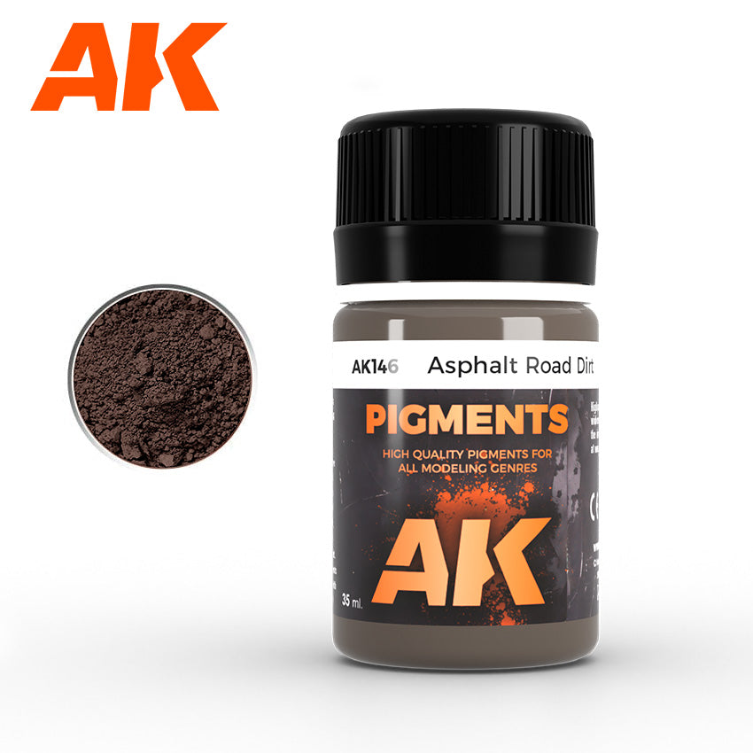 AK Interactive AK146 Asphalt Road Dirt pigmento