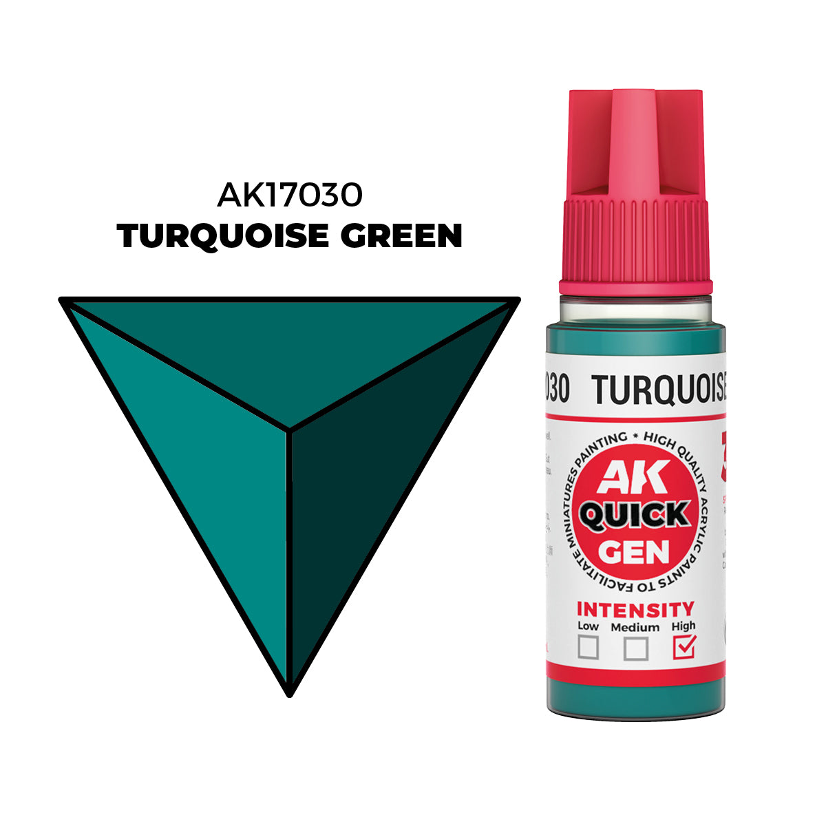AK Interactive Quick Gen Turquoise Green AK17030 18 ml