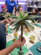 Palmera en miniatura realizada durante el curso de belenismo